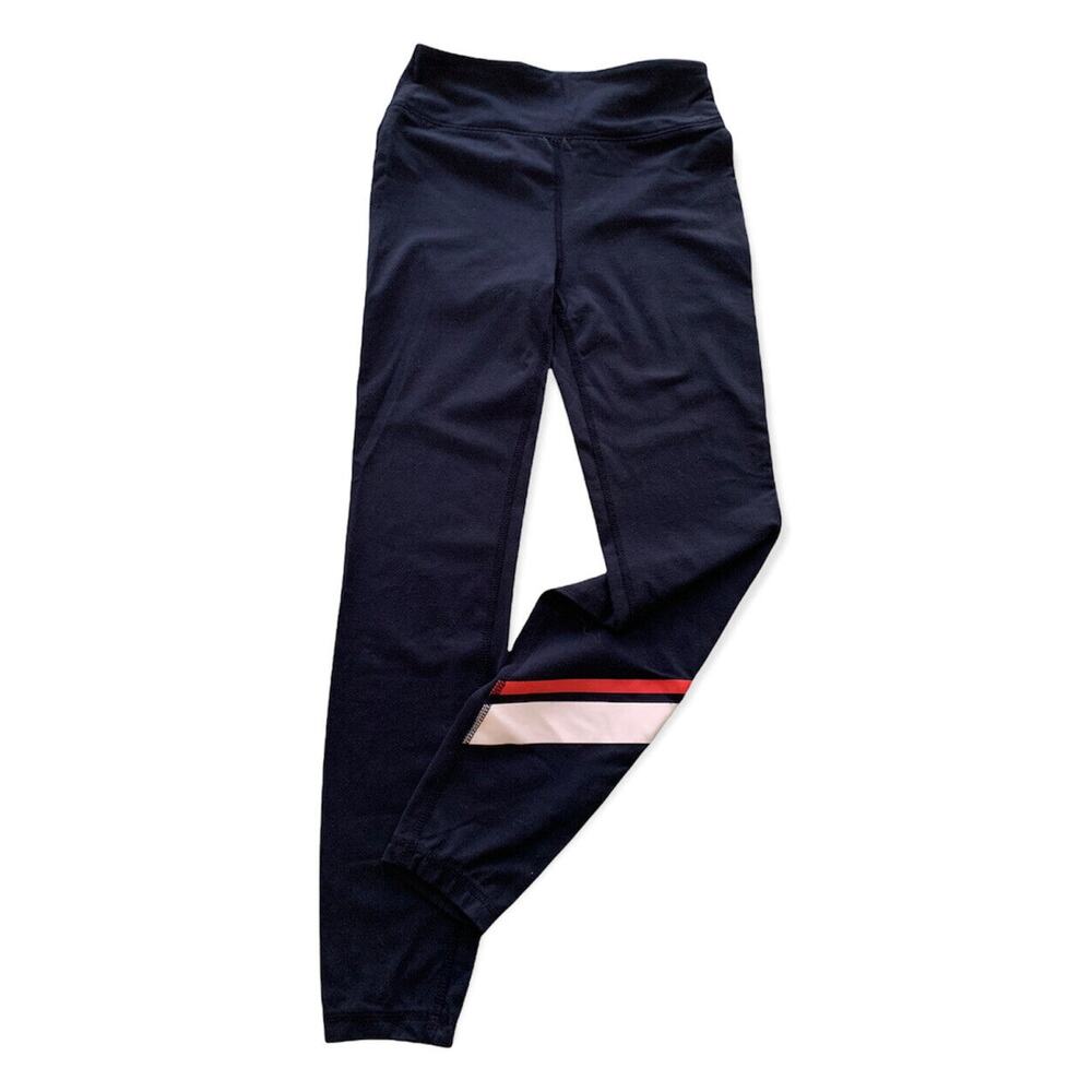 Small J. Crew Weekend Yoga Pants Womens Crop Navy Blue Style Inseam 25"